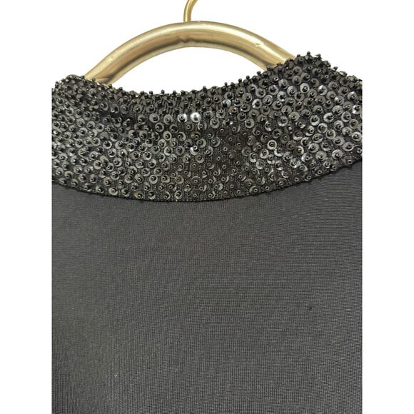 White House Black Market Beaded Shrug Cropped Cardigan L - Picture 5 of 5